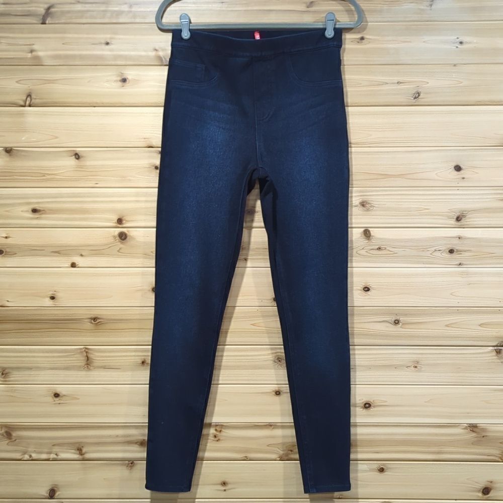 SPANX Jeanish Ankle Leggings Size Medium Twilight Rinse 20018t